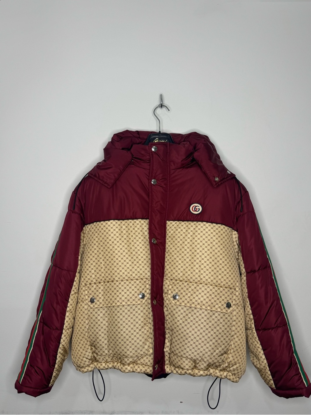 Gucci GG Parachute Padded Color Block Jacket Women’s IT 42/US M